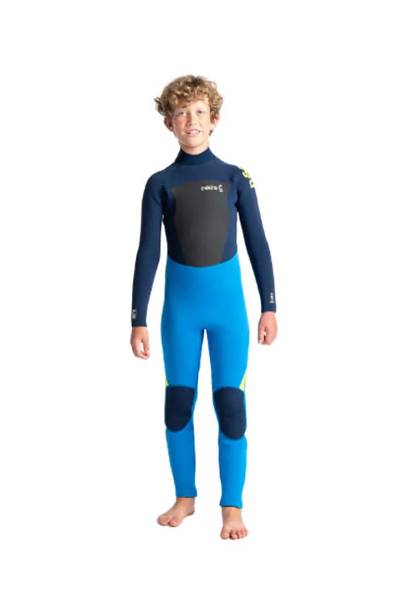 C-Skins Legend 5:4:3 Junior Back Zip Steamer Cyan/Blue